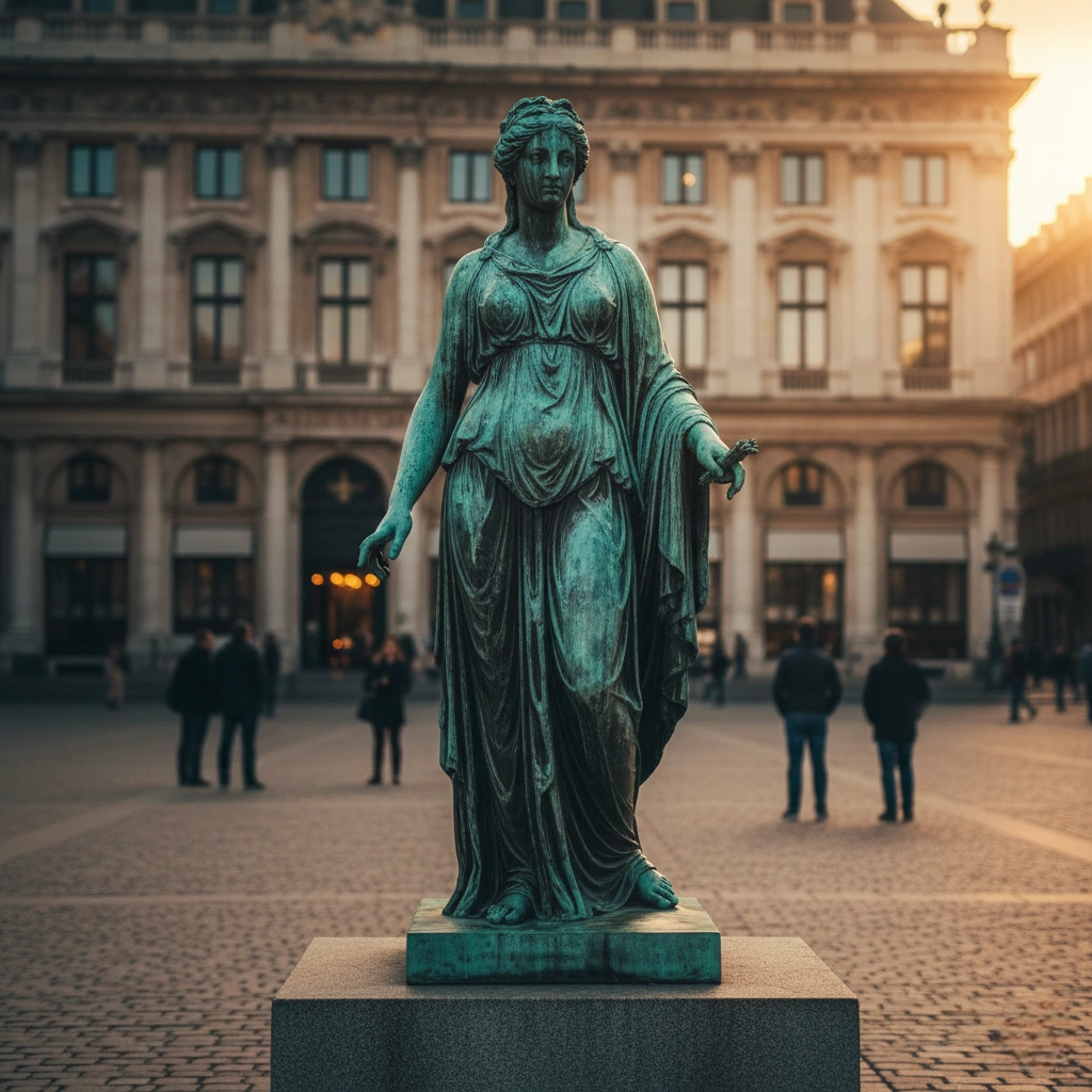 woman custom large bronze statue lost wax casting